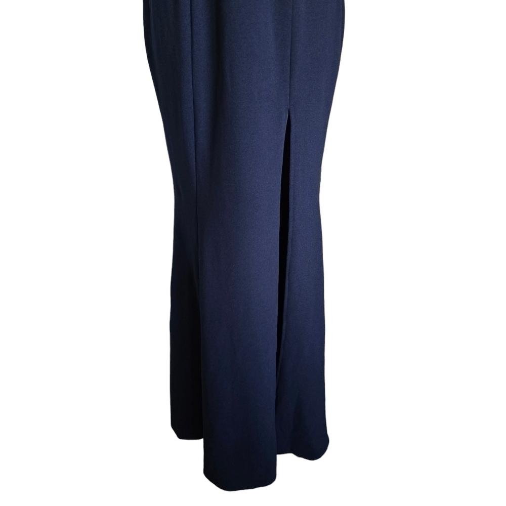 🔥Lulu's Leandra Navy Blue Lace Maxi Dress, Size S - Picture 6 of 10